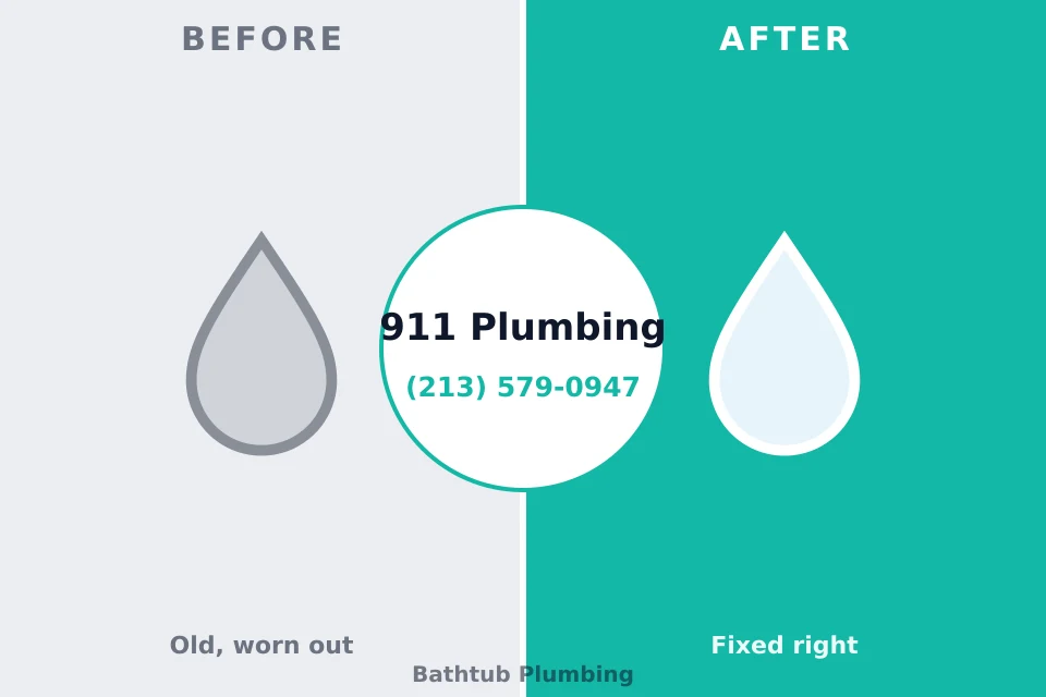 Before and after: plumbing repair Manhattan, KS